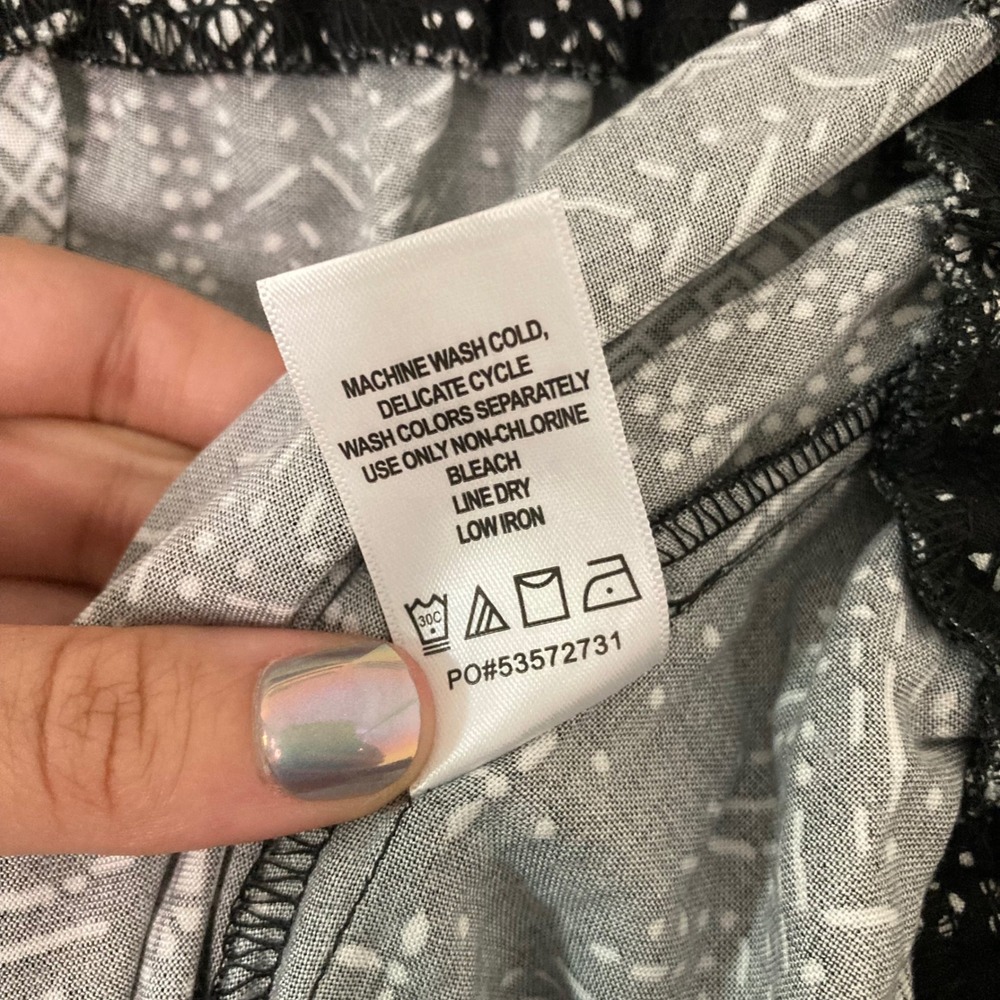 Woman Within Geometric Tribal Print Midi Maxi Skirt Pockets Plus Boho Casual 22W - Picture 9 of 9